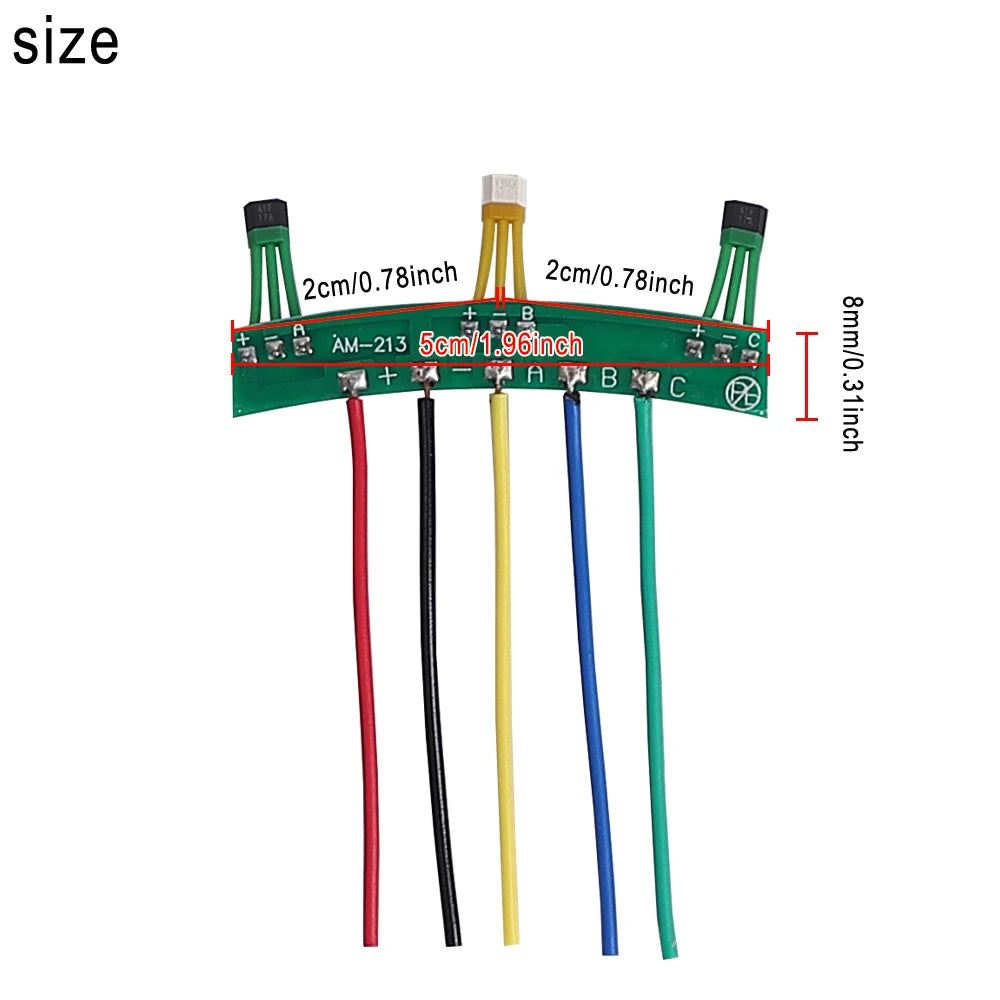 1/2/5/10PC 60 Degrees 3147 41F 213 PCB Board Hall Sensor Cable for 2-Wheels Electric Vehicles Motor for E-Scooter E-Bike Part