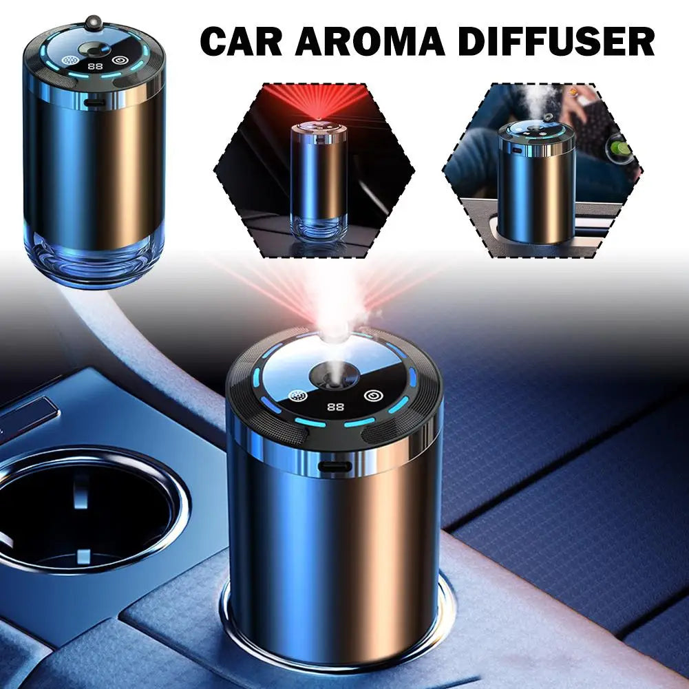 Intelligent Car Perfume Diffuser Humidifier 5 Modes Charging Air Freshener With LED Light For Car Aroma Aromatherapy Diffuser