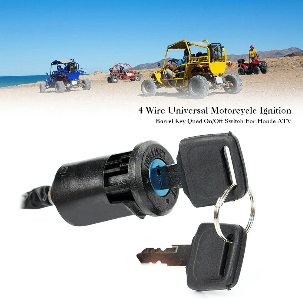 Motorcycle Ignition Switch + Keys Scooter Accessories fit For Quad Dirt Bike For ATV On/Off Plastic Universal Replacement Parts