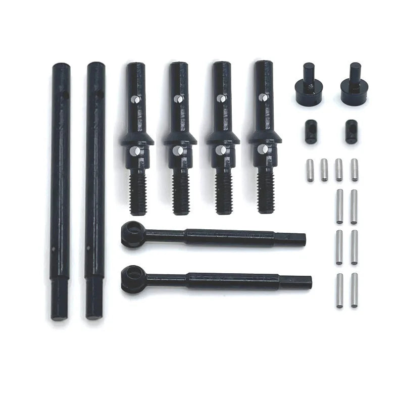 RC Car Parts Metal Upgrade Front And Rear Axle Parts Fit For FMS 1/24 FCX24 XQ FCX18 Crusher Chevrolet K5 RC Car Accessories