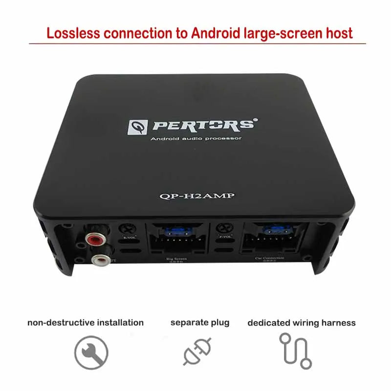 Q-PERTORS Amplificador Dsp Audio Android De 4 A 6 Canales Para Carros