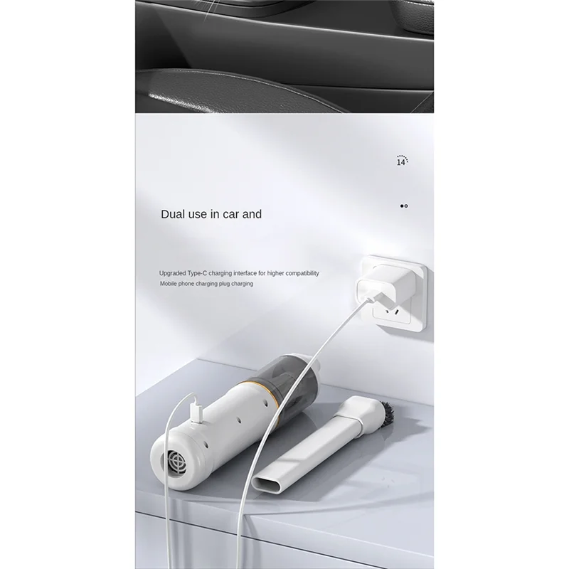 ABKJ-Cordless Car Vacuum Cleaner Cordless Handheld Car Vacuum Cleaner Household Car Dual-Purpose Mini Vacuum Cleaner