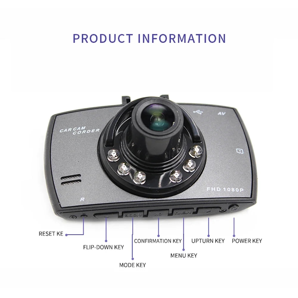 Car Dash Camera 1080P video recorder vehicle camera Car Camera Driving Recorder Dashboard Recorder car dvr FHD Dash cam
