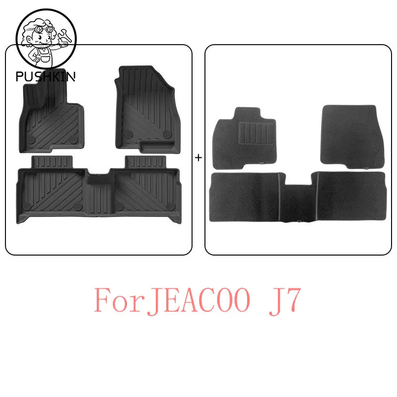 For Chery Jaecoo J7 2024 2025 LHD RHD Accessories Specialized Floor Mats Car Mat TPE Waterproof Foot Mat Full Covers