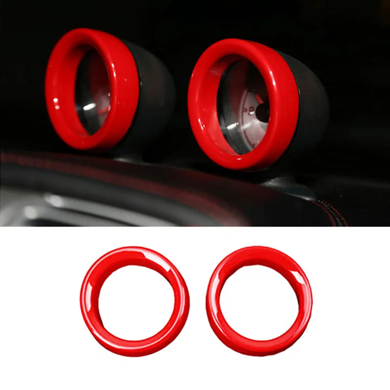 Car ABS Plastic Decorative Cover Red Modification Products For Mercedes Smart 451 Fortwo Interior Sticker Styling Accessories