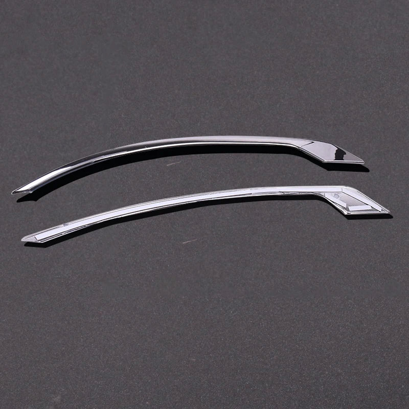 Car Styling Accessories 2pcs ABS Silver Chrome Plated Rear Fog Light Decoration Strip Cover Trim Fit For VOLVO XC60 2018-2022
