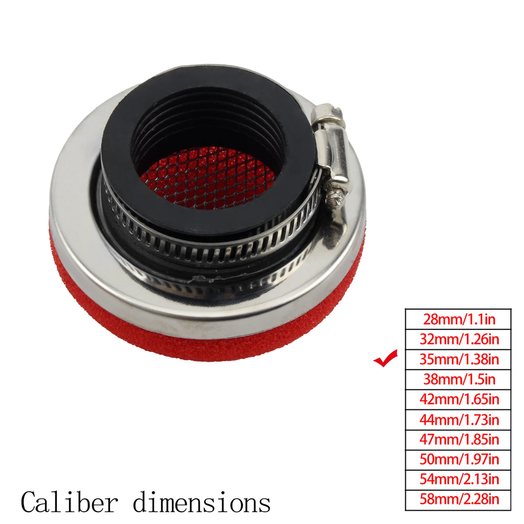 Motorcycle Air Filter Cleaner Air Filter 2 Stroke Engine Dirt Pit Bike Scooter 28/32/35/38/42/45/50/54/58MM Moto Parts