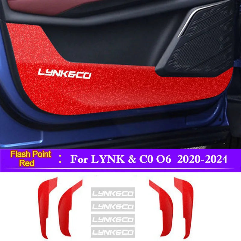 Car Door Anti-Dirty Anti-Collision Pad Protection Stickers Interior Accessories For LYNK & C0 O6 2020 2021 2022 2023 2024
