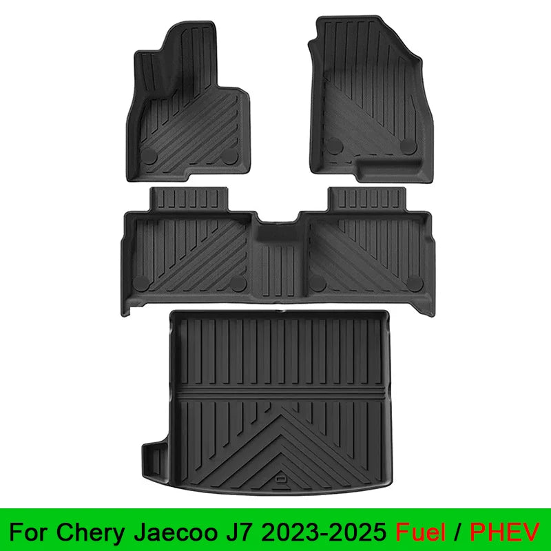 for Chery Jaecoo J7 2023 2024 2025 Fuel PHEV Floor Mats Car Mat TPE Waterproof Foot Mat Full Covers Accessories Specialized