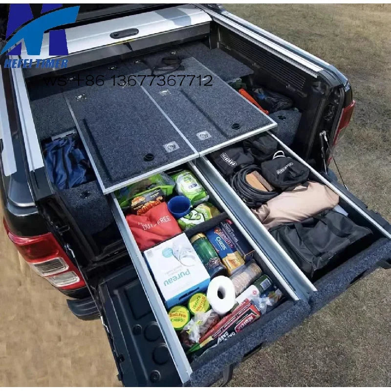 Outdoor 4X4 Camp Kitchen Drawer Chest Tool Box Aluminum Bed Drawers For Various Of Pickup Truck Ute