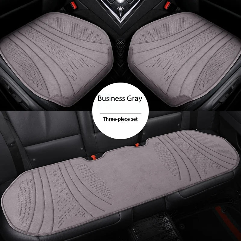 Soft Suede Car Seat Covers Breathable Front/rear Seat Anti-slip Cushions Universal Size Car Interior Seat Protection Accessories