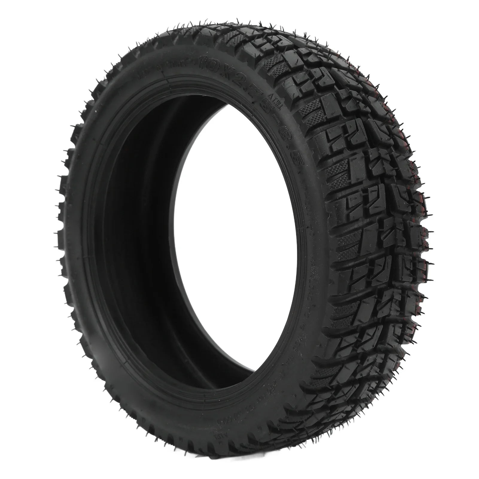 10x2.75‑6.5 Tubeless Tire 10 Inch Electric Scooter Tubeless Tyre Strong Shock Absorption Thickened Elasticity for Safe Cycling