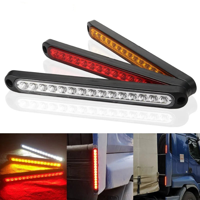 Truck Trailer Side Marker Indicators light Car Signal Brake Rear Warning Taillight 6LED 12V 24V emergency lights car accessories