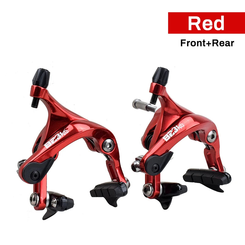 Aluminum Road Bicycle Brake CNC Forged Alloy Racing Fixed Gear Track Bike Wheel Rim C Brake Caliper Sets Front & Rear
