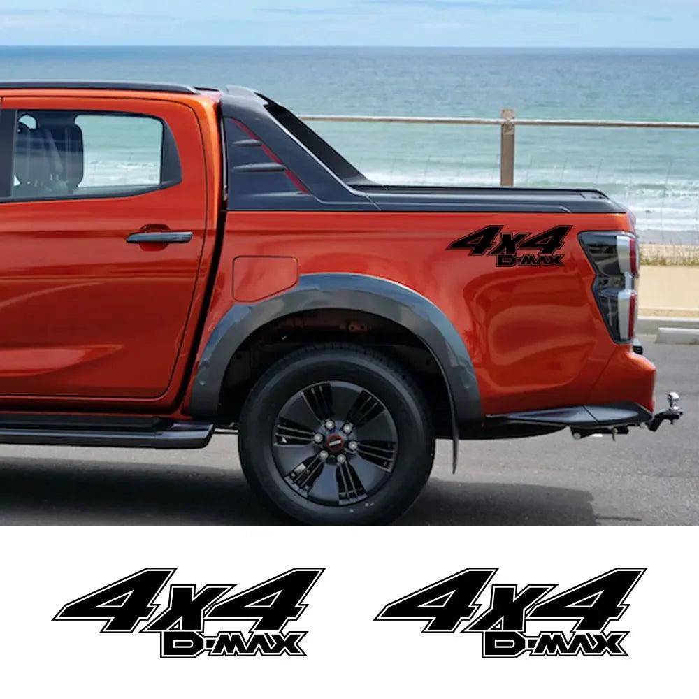 Pickup Body Side Stickers For Isuzu Dmax D Max Truck Hood Car Tailgate Decor Decals Trunk Vinyl Covers Auto Tuning Accessories