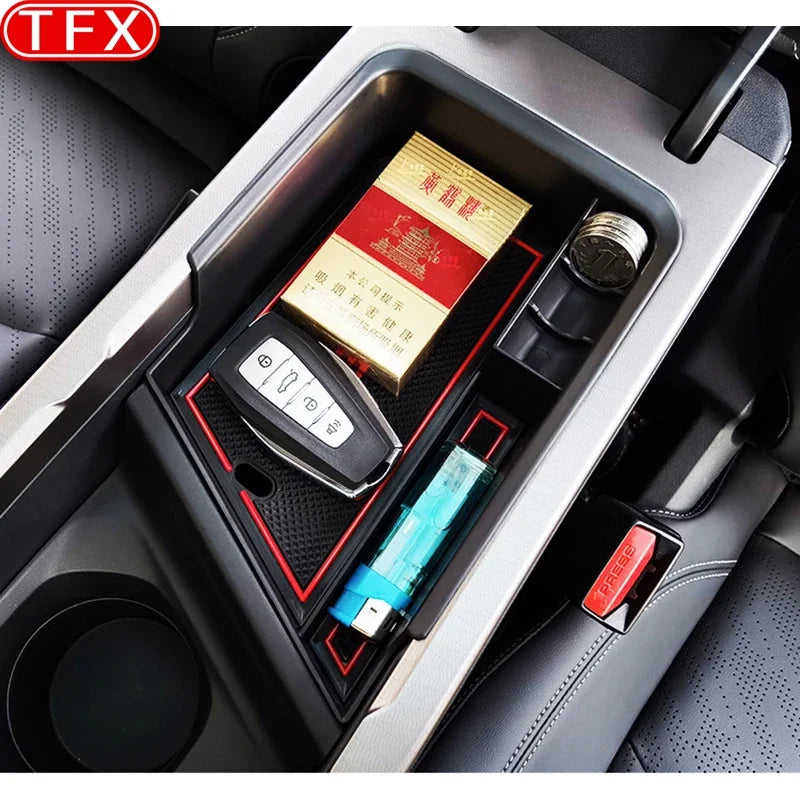 For Geely All-new Emgrand II 2023 2024 Car Styling Center Console Organizer Storage Interior Armrest Storage Box  Accessories