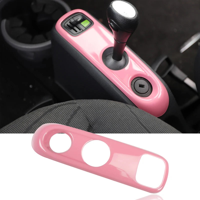 Car Interior Decoration Products ABS Protective Shell Pink Sticker For Mercedes Smart 451 Fortwo Car Modification Accessories