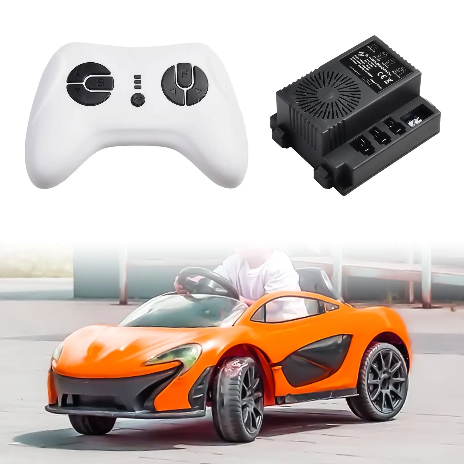 Receiver For Children\'s Electric Car 2.4G Transmitter HY2005RX-24V 40A  Rectangular Receiver For Children's Electric Vehicles