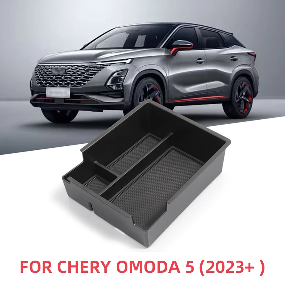 Auto Armrest Storage Box Center Console Tray for Chery OMODA 5 2023 2024 Car Custom-Fit Interior Organizer Accessory
