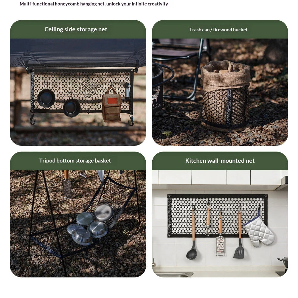 Boot Organiser for Car Accessories Auto Storage Net Organizer Interior Travel Gadgets Outdoor Hanging Fixed Camping Luggage Bag