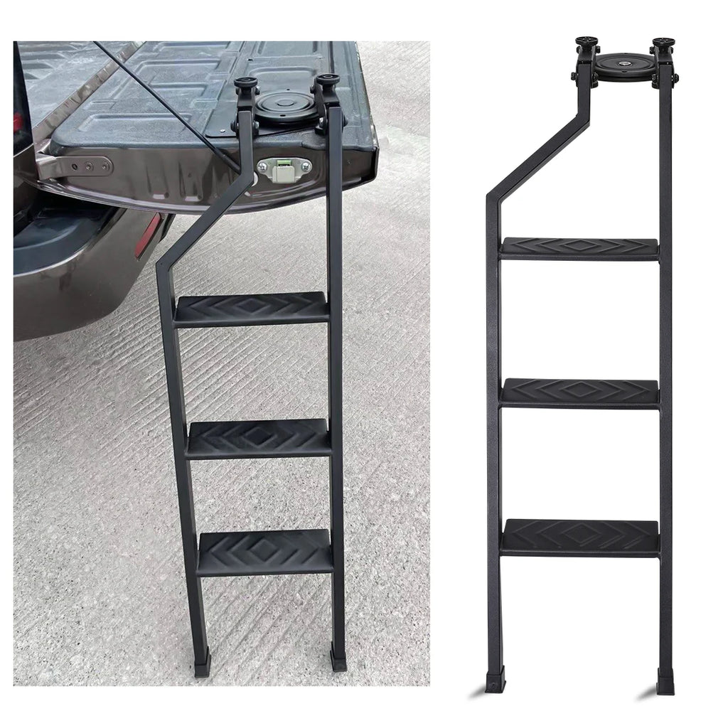Universal Tailgate Ladder For Pickup Truck Car Rear Door Ladder Tailgate Folding Ladder Auxiliary Ladder 100cm