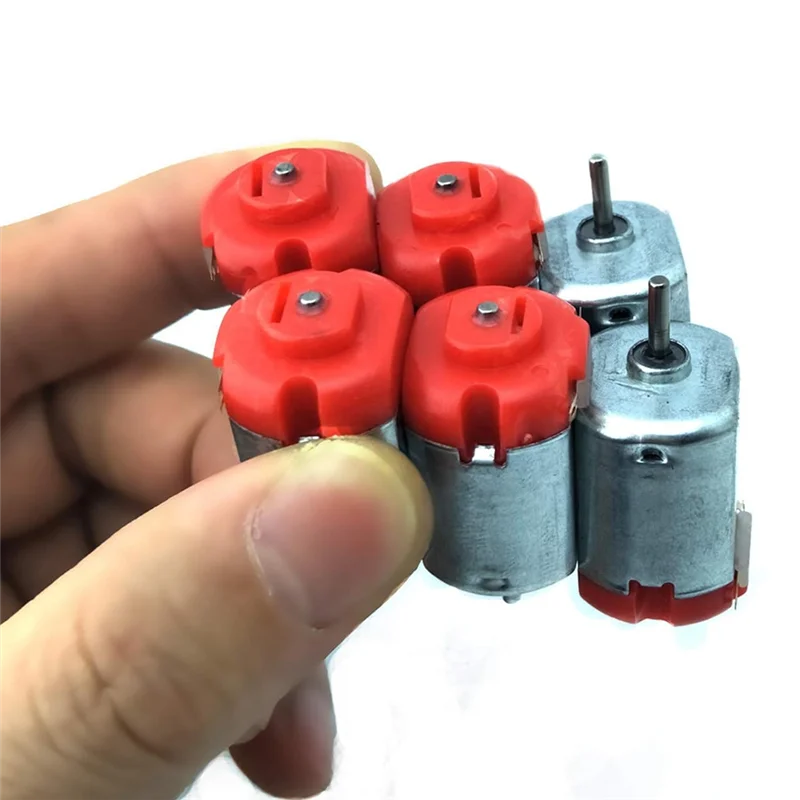 VELIF-DC Motors Kit, Mini Electric Hobby Motor 3V -12V 25000 RPM Strong Magnetic With Shaft Propeller,Battery Holder