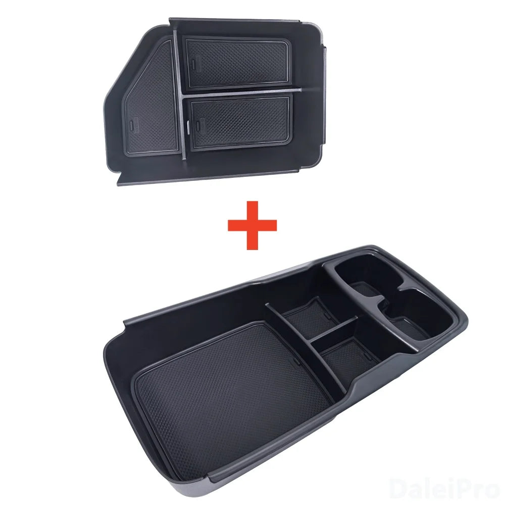 Car Armrest Box For KIA EV6 EV6 2023 2024 2025 Center Console Organizer Tray Armrest Box Car Phone Holder Box Accessories