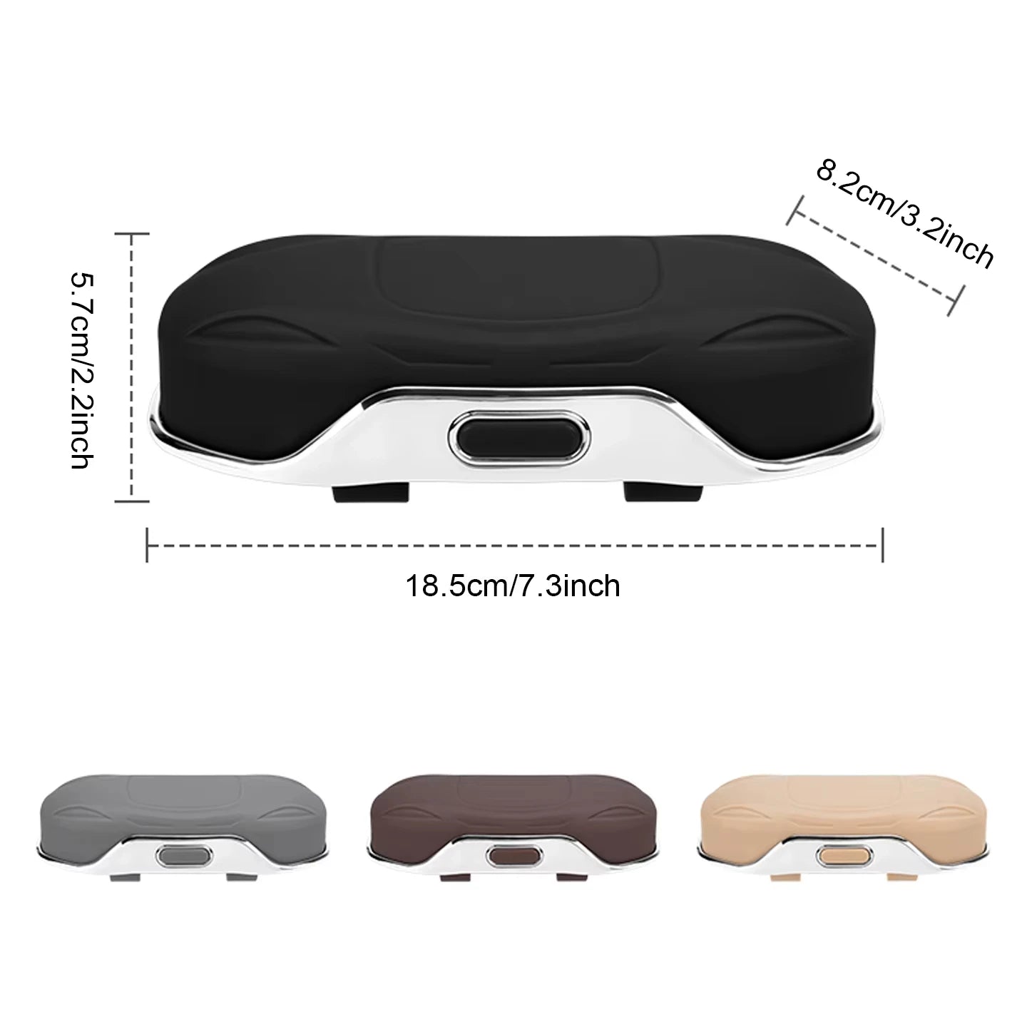 Car Sunglasses Holder Car Glasses Box Sun Visor ABS Storage Case Anti-Scratch Eyeglasses Protection Box Car Interior Accessories