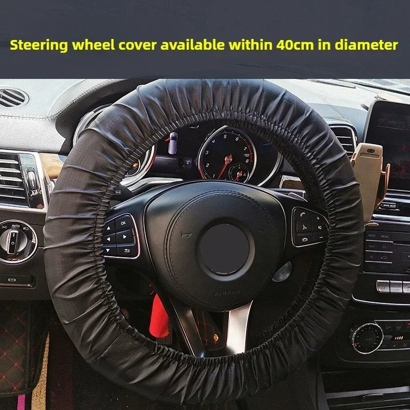 Waterproof Antifouling Dust Covers Car Seat Cover for Front Rear Seats for Steering Wheel Trunk Mat