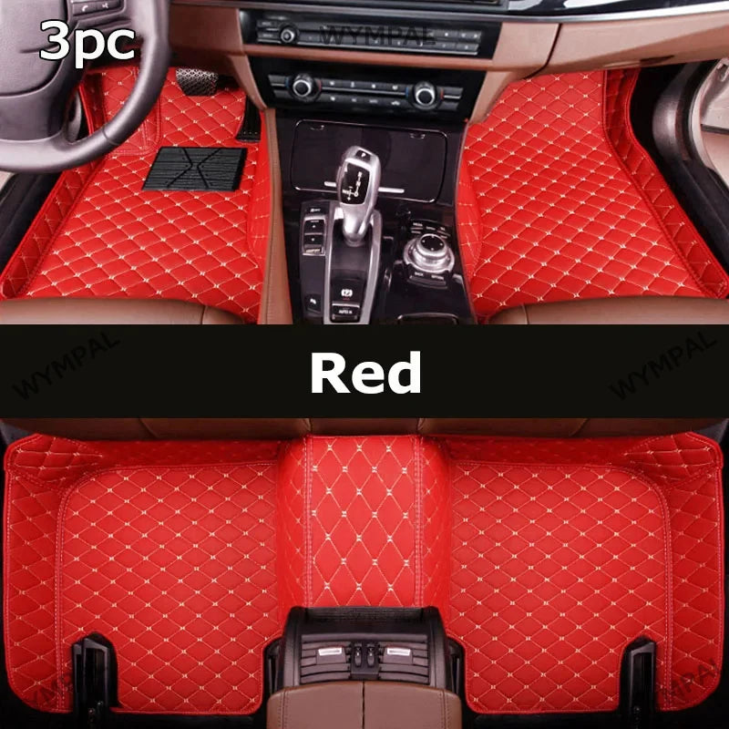 Car Mats Floor For Citroën C4 Cactus 2014~2020 Waterproof Leather Car Mat Fully Set Tapete Automotivo Para Carro Car Accessories