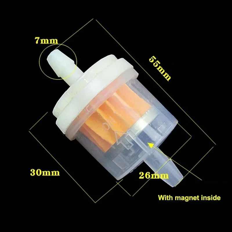 20/10pcs Professional Universal Gasoline Gas Fuel Gasoline Oil Filter for Motorcycle Moped Scooter Dirt Bike ATV