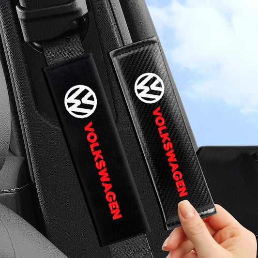 Car Interior Seat Belt Protector Comfortable Breathable Cotton Seat Belt Cover For Volkswagen VW Golf Tiguan POLO TOURAN CADDY
