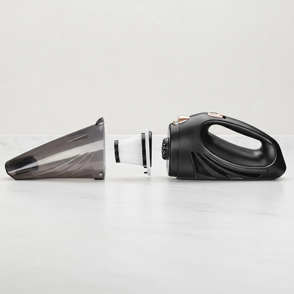 Portable 12V Car Vacuum Cleaner Handheld Wet Dry Suction Duster Auto Accessories Powerful Cleaning Tool
