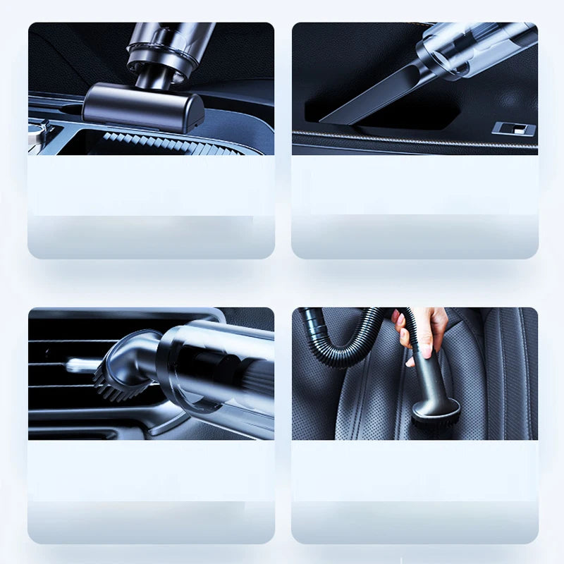 2000mAh*2/85dB household car dual-purpose high-power handheld wireless car vacuum cleaner USB charging wireless mini home vacuum