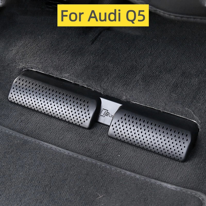 For Audi Q5 2018-2023 Car interior Air conditioning vent Protective cover Vent Cover Rear Seat anti dust Accessories refit ABS