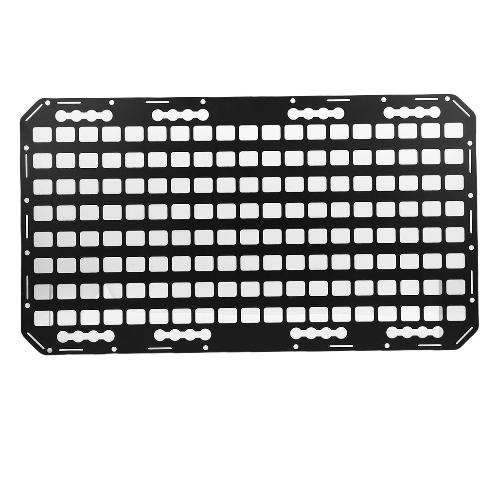 Truck Bed Molle Panel Aluminum 17x30x0.08in Side Truck Bed Molle Panel Rack System for Sedans SUVs Pickups Trucks RVs Trailers