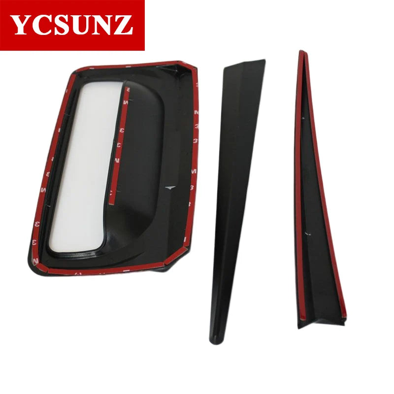 Embellecedor de puerta trasera de ABS para camioneta Ford Ranger Wildtrak T6 T7 T8 2012 2013 2014 2015 2016 2017 2018 2019 2020 2021, accesorios