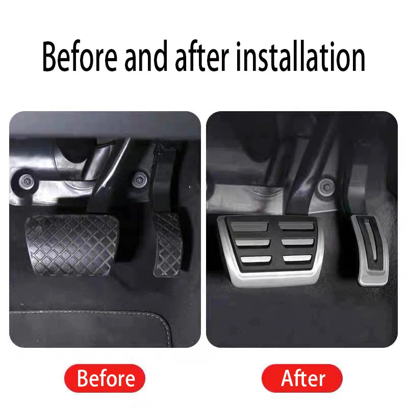 For Porsche Cayenne 3rd E3 9YA 9YB 2019~2024 Car Accessories Car Foot Fuel Accelerator Brake Pedals Cover Car Rest Pedal Cover