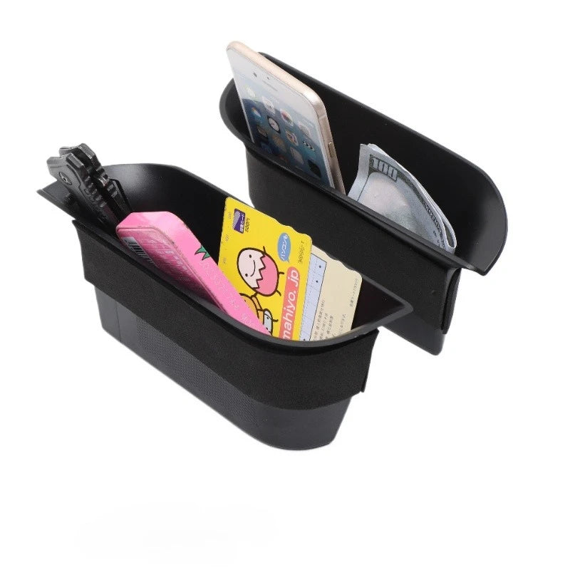 For Seat Leon 1P 2008-2012 ABS Black Car Front Door Handrail Sort Out Storage Box Interior Car Accessories