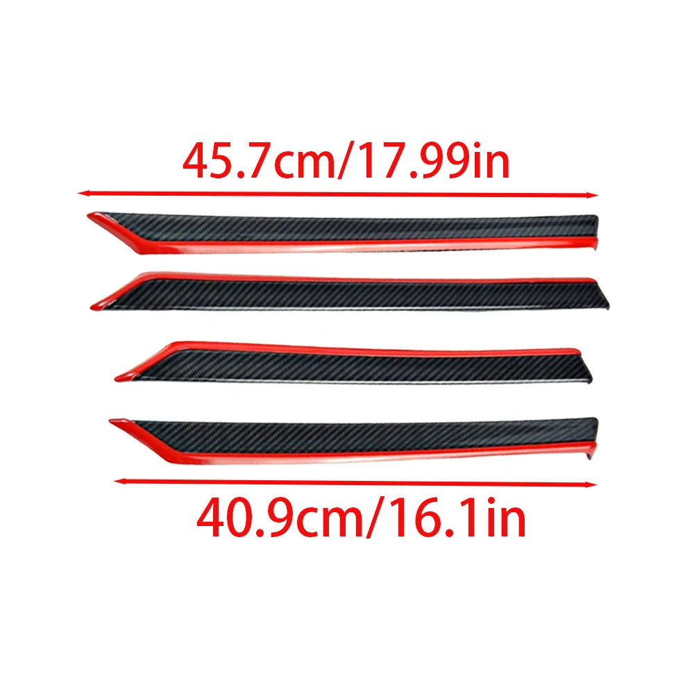 8pcs Car Interior Door Cover Trims decorative accessories For Honda 10th Generation Civic 4-Door 2016 2017 2018 2019 2020