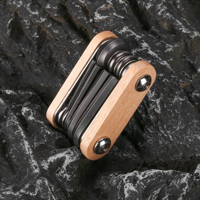 8-in-1 Bicycle Repair Tool Mini Repair Mountain Road Bike Multifunctional Screwdriver Folding Combination Hex Wrench Tools