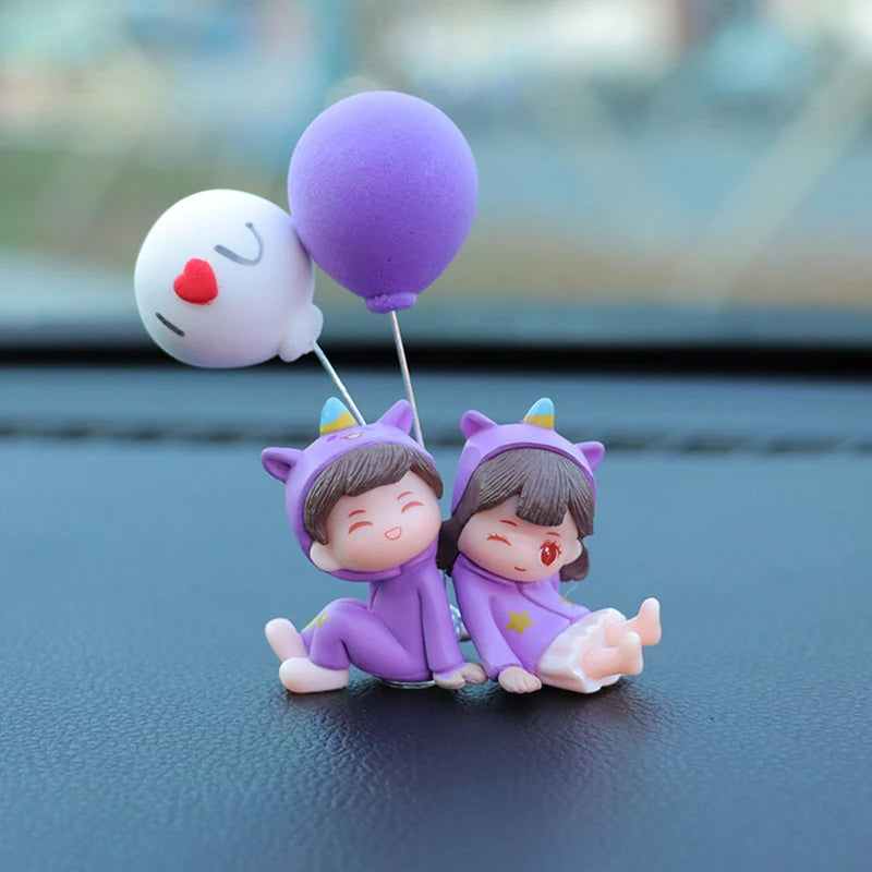 Cute Creative Cartoon Car Decoration Ornaments Auto Center Console Car Interior Accessories