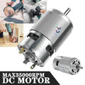 Motor de CC 775, máx. 21 000 RPM, 12 V-24 V CC, con cojinetes de bolas, gran par, alta potencia, bajo nivel de ruido, motorreductor, componentes electrónicos.