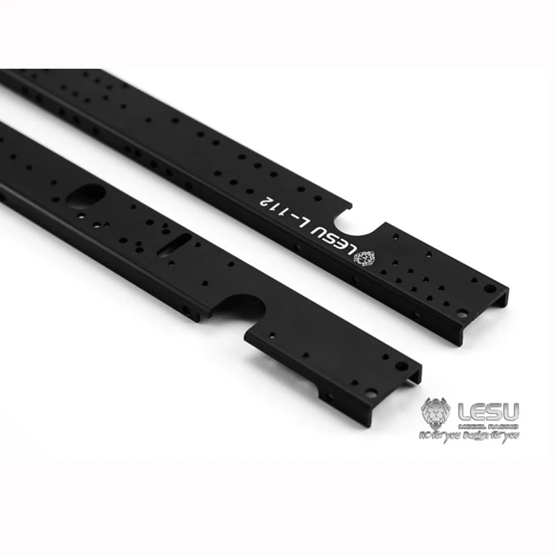 Metal Side Chassis Rail Parts For 1/14 RC LESU Tgs 8X8 Front Cylinder Dumper Outdoor Toys TH13446