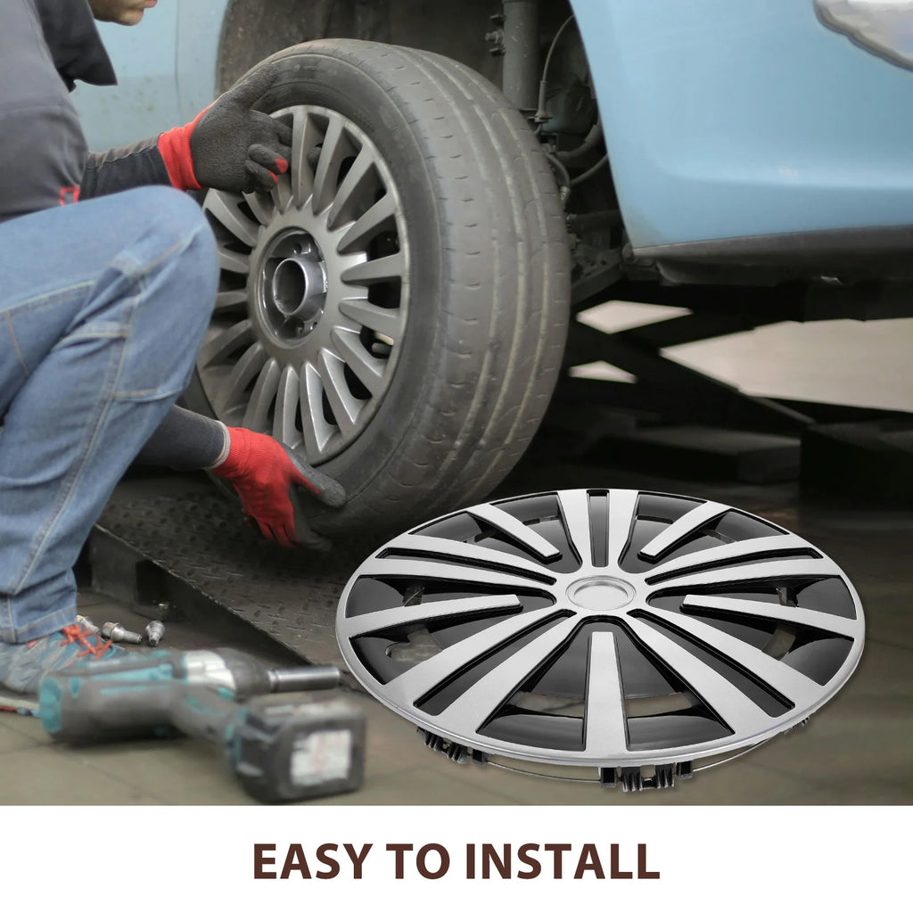 Universal 14 Inch Steel Hubcap Wheel Cover Trailer Hub Cover Wheel Hub Cover Wheel Car Truck Accessories Replacement