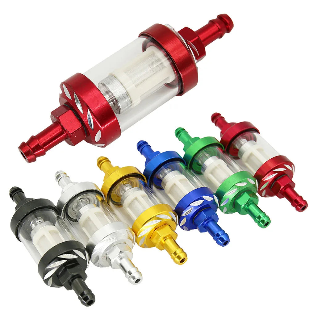 Aluminum Alloy Motorcycle Fuel Gasolines Oil Filter For Moto For ATV Motorcycles Dirt Fuel Filter Accessories