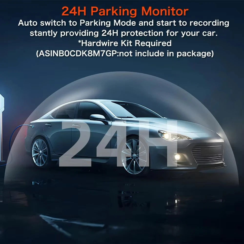 Dash Cam 4K 2 Inch Mini Car Dvr Dual Lens With GPS WIFI 24h Parking 1080P Rear View Camera Night Vision Black Box