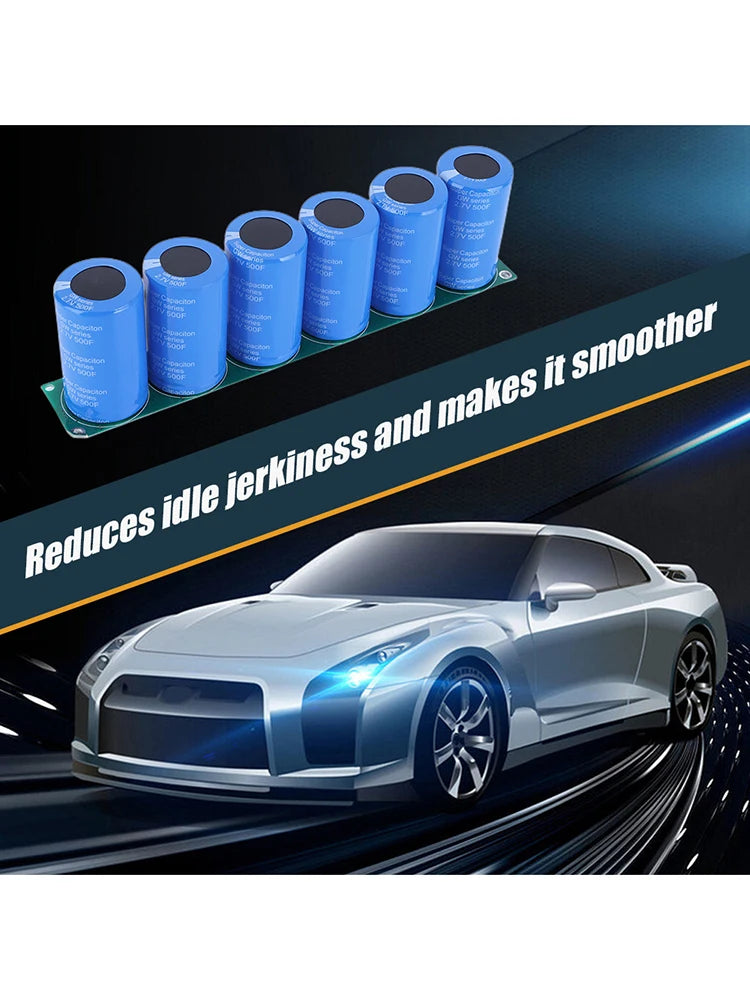 Farad Capacitor 16V 83F Automotive Capacitor with Protection Board Voltage Regulator Rectifier Battery Parts