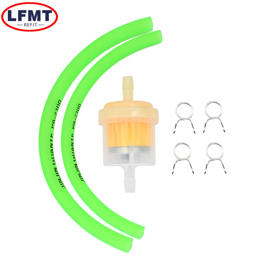 Motorcycle Universal Gas Fuel Filters and Fuel Pipe For 49cc 50cc 110cc 125cc Moped Scooter ATV Go Kart Motocross Dirt Pit Bike