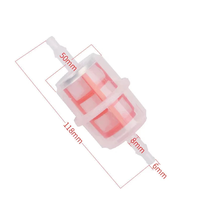 10pc 250-600cc Motorbike Moped Scooter Dirt Bike ATV Go Kart Motorcycle Petrol Gas Gasoline Liquid Oil Fuel Filter Oil cup